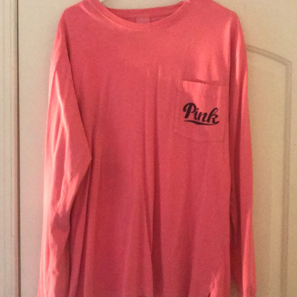 Pink long sleeve large